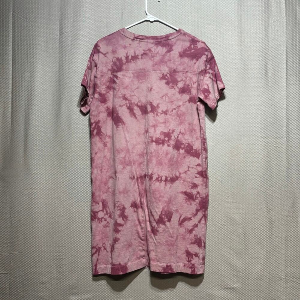 Old Navy Women's Small Mauve Pink Tie Dye T-Shirt Dress Casual Crew Neck Boho - Picture 7 of 7